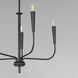 Vela 5 Light 24 inch Black Single-Tier Chandelier Ceiling Light