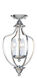 Home Basics 3 Light 10 inch Brushed Nickel Convertible Mini Chandelier/Ceiling Mount Ceiling Light