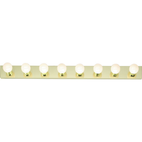 Brentwood 8 Light 48 inch Polished Brass Bath Light Wall Light