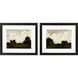 Inspired Landscape Green and Beige Framed Art