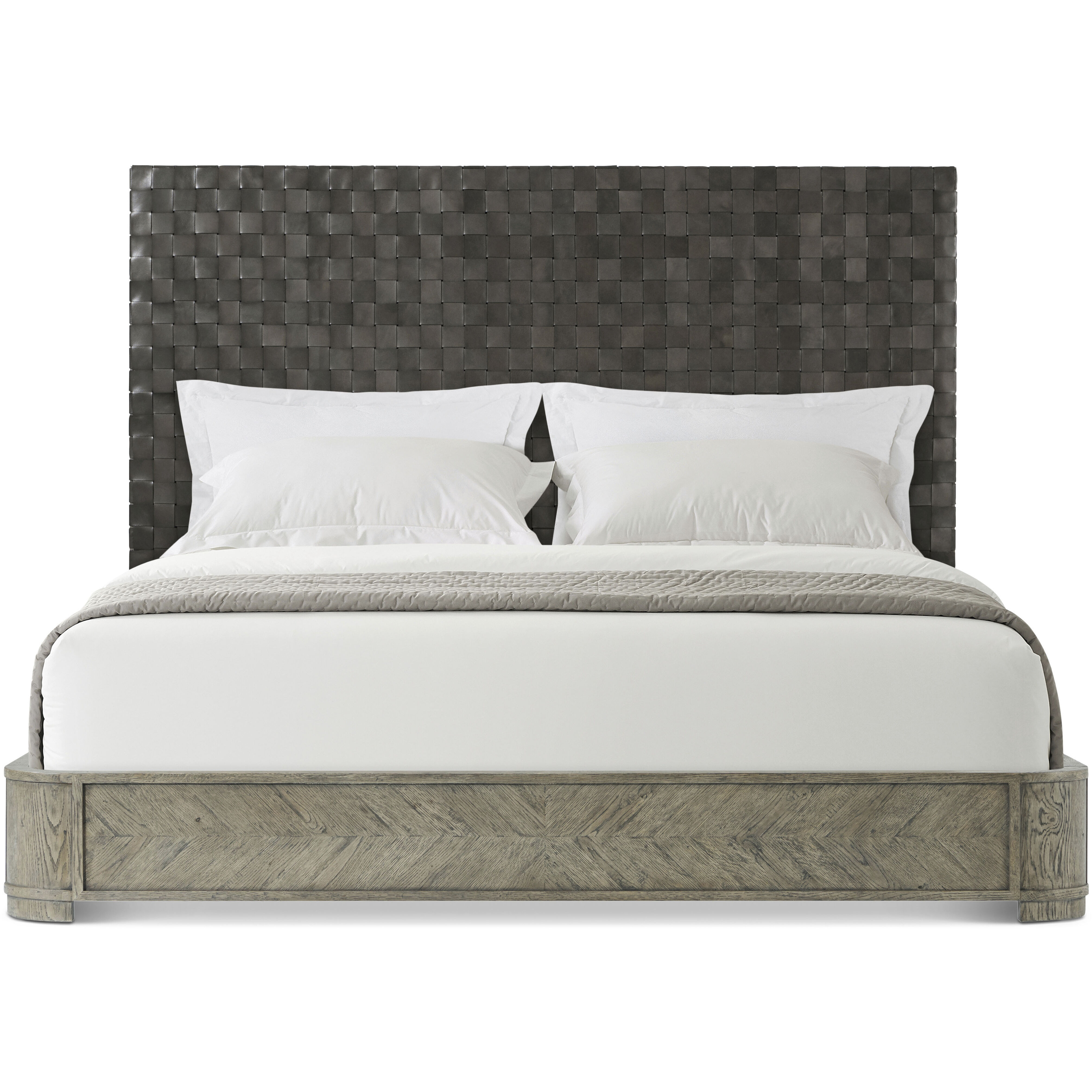 Weston Grey Echo Oak California King Bed, Wooden, Echoes