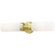 Aero 2 Light 19 inch Satin Brass ADA Vanity Sconce Wall Light