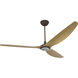 Haiku 84 inch Oil Rubbed Bronze with Caramel Wood Grain Blades Outdoor Ceiling Fan