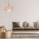 Eden 3 Light 22 inch Brushed Nickel Chandelier Ceiling Light