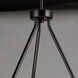 Sentinel 6 Light 24 inch Black Single-Tier Chandelier Ceiling Light
