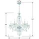 Candace 5 Light 25 inch Polished Chrome Chandelier Ceiling Light