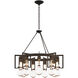Apothecary 9 Light 34.9 inch Natural Iron Chandelier Ceiling Light, Circular