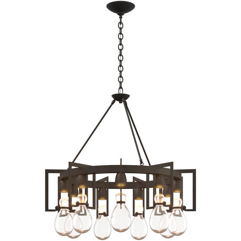 Apothecary 9 Light 34.9 inch Natural Iron Chandelier Ceiling Light, Circular