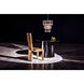 Column 44 X 44 inch Matte Black Dining Table