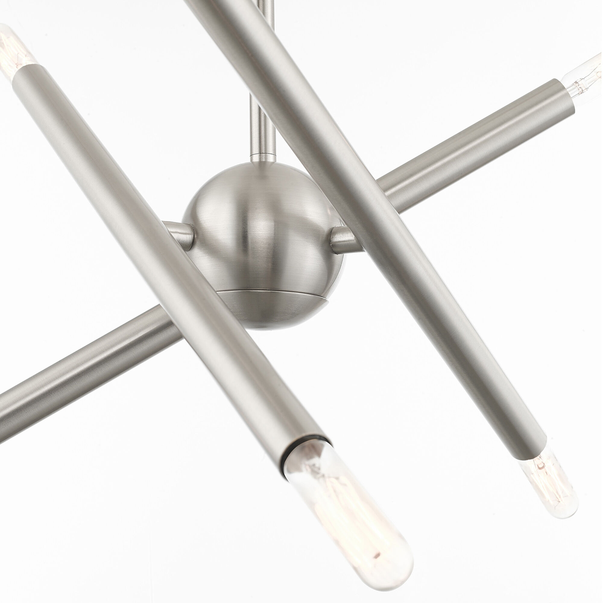 Soho 6 Light 13 inch Brushed Nickel Chandelier Ceiling Light