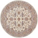 Caesar 72 inch Neutral and Purple Area Rug, Wool