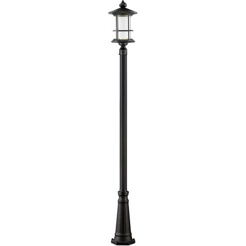 Genesis LED 116 inch Black Outdoor Post Mounted Fixture