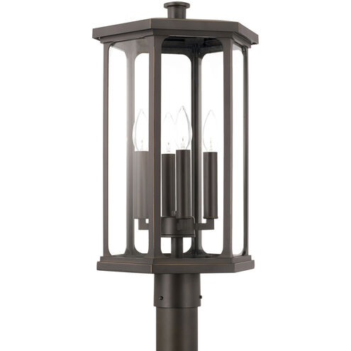 Walton 4 Light 22 inch Oiled Bronze Outdoor Post Lantern