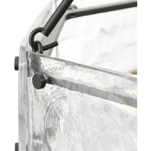 Rivera 6 Light 30 inch Matte Black Chandelier Ceiling Light, Design Series