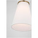 Fynn LED 9.75 inch Satin Brass Pendant Ceiling Light