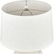Rhoda 24 inch 150 watt White Table Lamp Portable Light