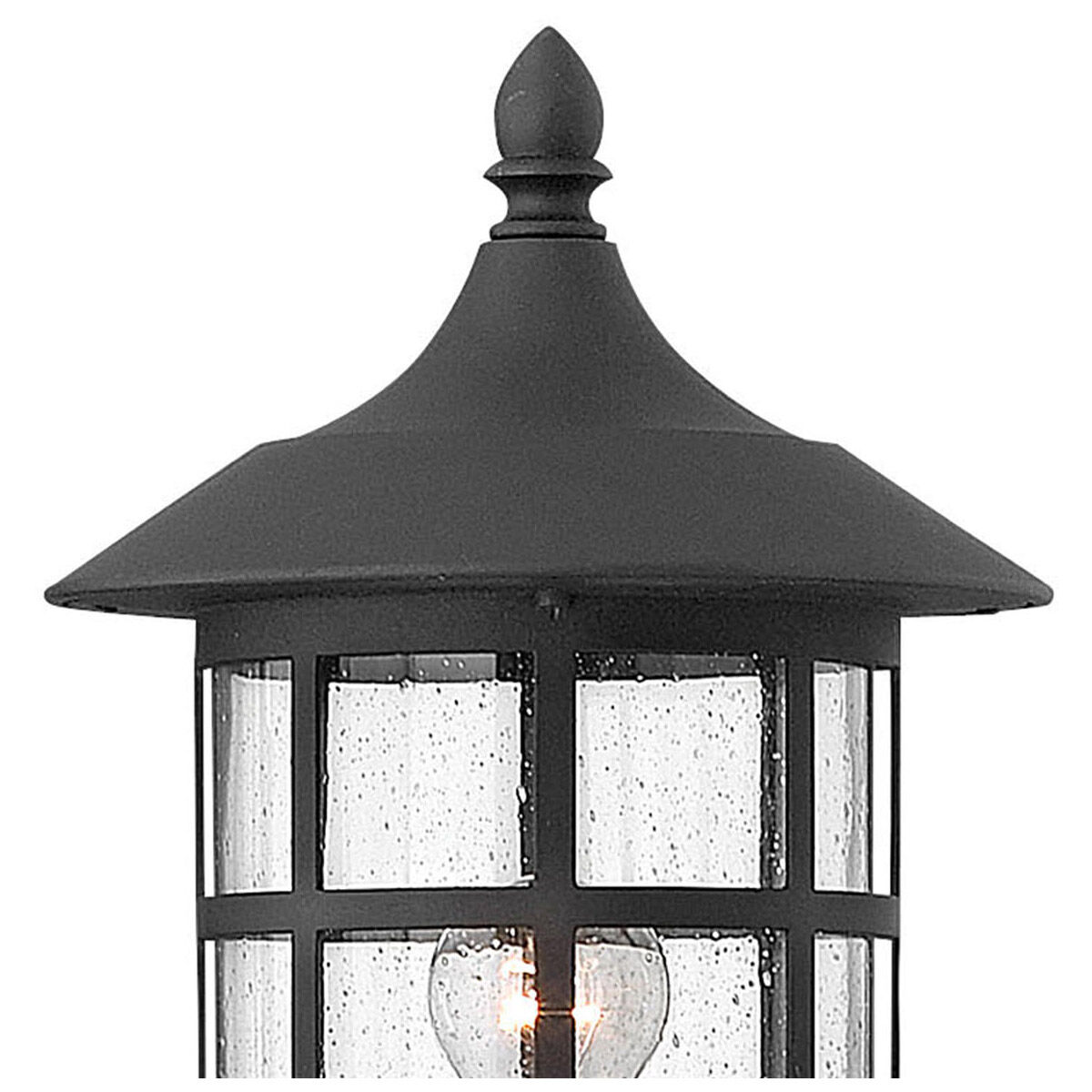Freeport LED 20 inch Black Outdoor Post Lantern