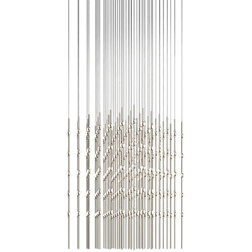 Constellation LED 30 inch Satin Nickel Chandelier Ceiling Light in 3000K, White, Standard Suspension