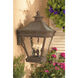 Zanna 3 Light 19.5 inch Charcoal Outdoor Wall Sconce