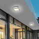 Panel Square LED 10 inch Sand Black Flush Mount Ceiling Light