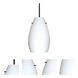Pera 9 LED Black Cord Pendant Ceiling Light