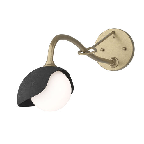 Brooklyn 1 Light 6 inch Soft Gold and Black Long-Arm Sconce Wall Light in Soft Gold/Black, Long-Arm