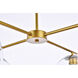 Opus 4 Light 31 inch Brass Pendant Ceiling Light