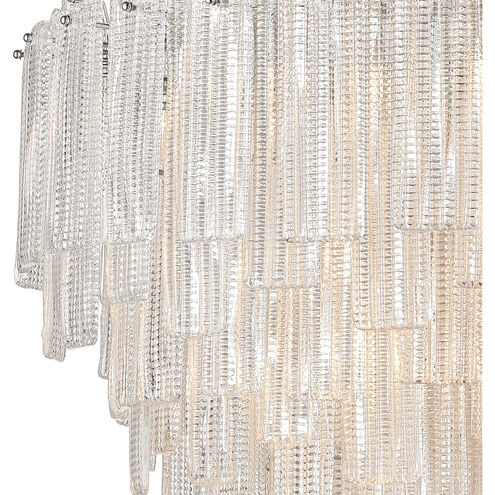 Diplomat 21 Light 31.5 inch Clear with Chrome Chandelier Ceiling Light, Large