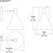 Pharos 60.00 watt Noble Brass Adjustable Wall Sconce Wall Light