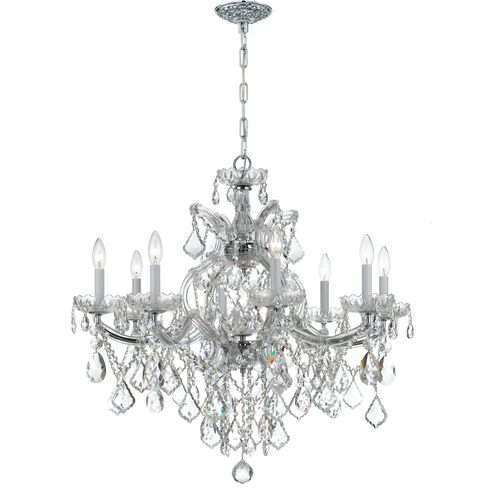 Maria Theresa 9 Light 28 inch Polished Chrome Chandelier Ceiling Light
