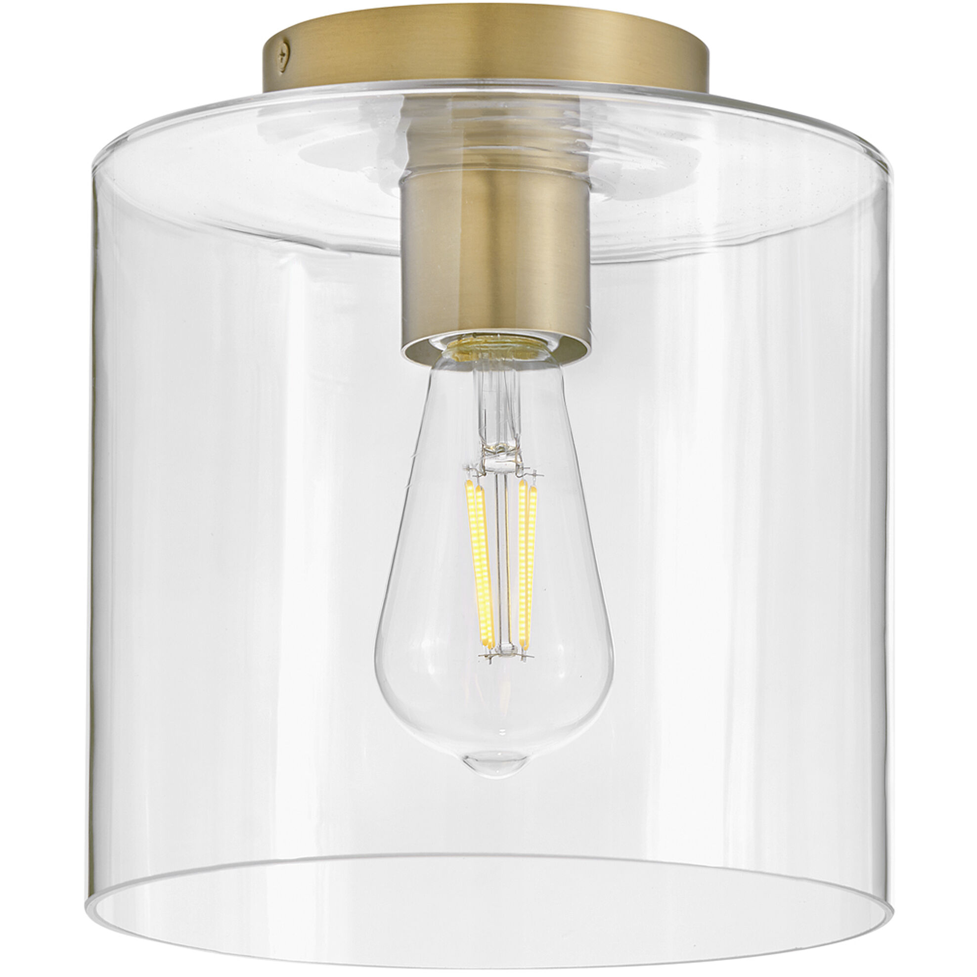 Pippa LED 8.5 inch Lacquered Brass Foyer Light Ceiling Light, Flush Mount