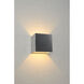 QB LED 4.38 inch Brushed Chrome Outer/ White Inner ADA Wall Sconce Wall Light in Brushed Chrome/White