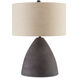 Zea 27.75 inch 150 watt Antique Black Table Lamp Portable Light