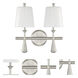 Palmer 2 Light 14 inch Brushed Polished Nickel Vanity Light Wall Light