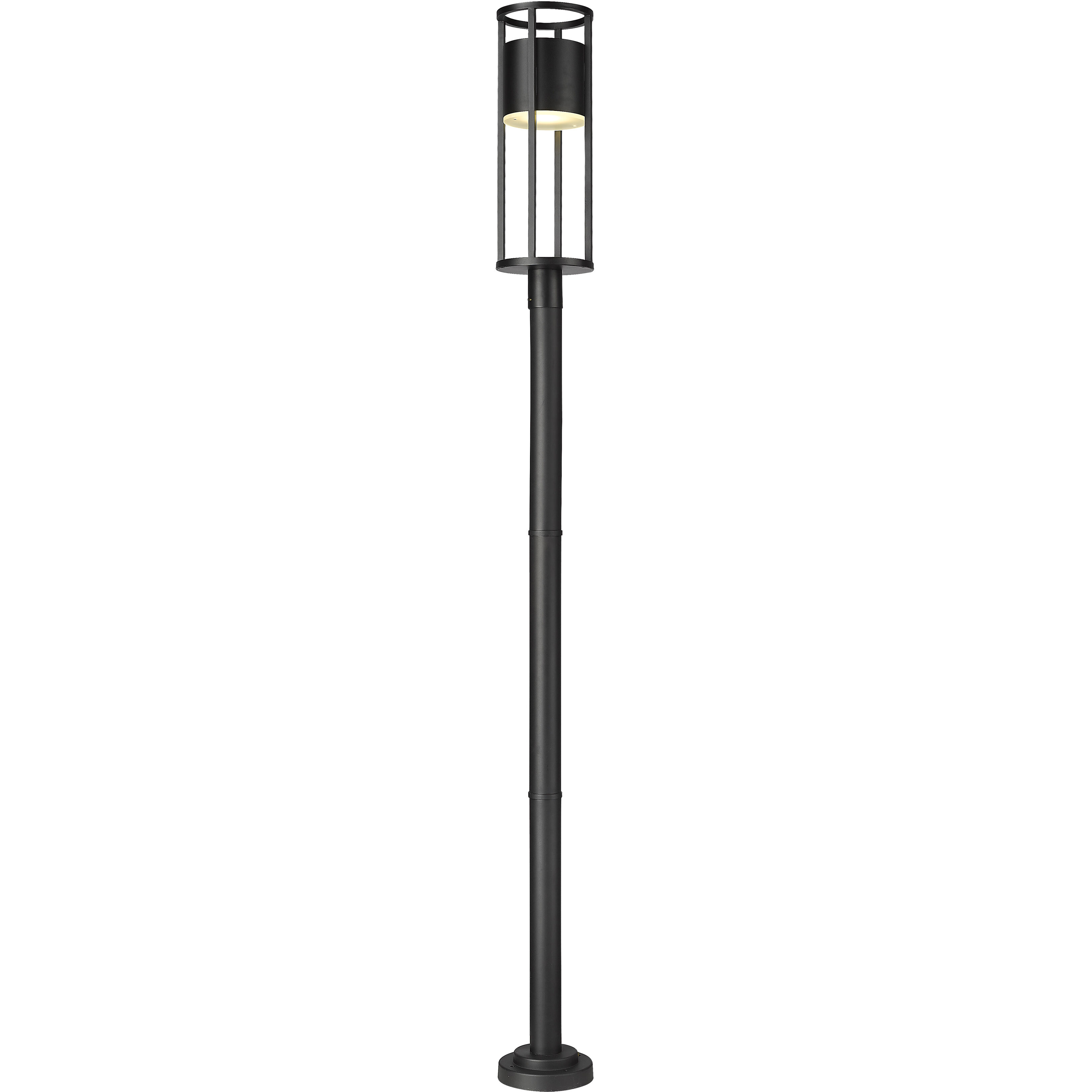 Luca LED 101.51 inch Black Outdoor Post Mounted Fixture