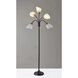 Sophia 67 inch 60.00 watt Black with Antique Brass Accents Floor Lamp Portable Light, Simplee Adesso