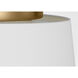 Richard June Hale 3 Light 18 inch Estate Brass Flush Mount Ceiling Light in Standard