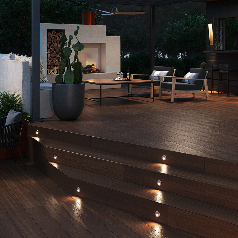 Sparta Tilt LED 2 inch Stainless Steel Landscape Wall Light, Round