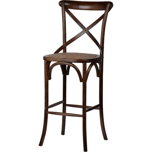 Ebury 46 inch Dark Brown and Black Brush Bistro Bar Chair