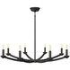 Goldie 8 Light 38 inch Deep Patina Bronze Chandelier Ceiling Light