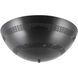 Overland 3 Light 18.13 inch Urban Bronze Flush Mount Ceiling Light