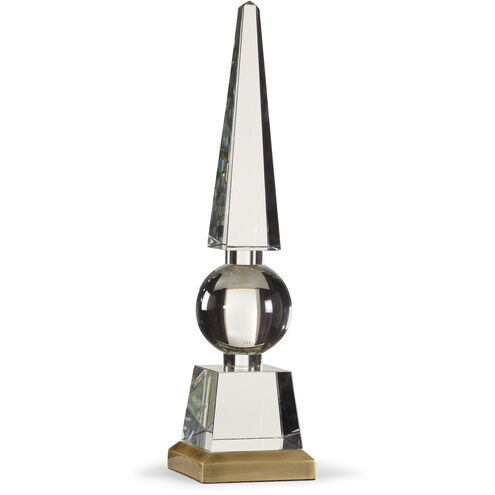 Lisa Kahn Clear/Antique Obelisk