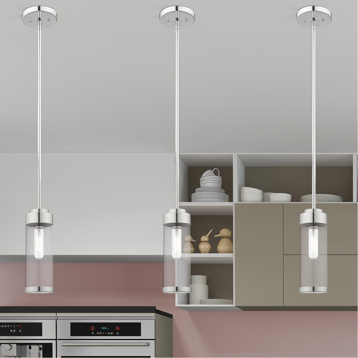 Hillcrest 1 Light 5 inch Polished Chrome Mini Pendant Ceiling Light