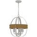 Barton 3 Light 14.75 inch White Washed Chandelier Ceiling Light