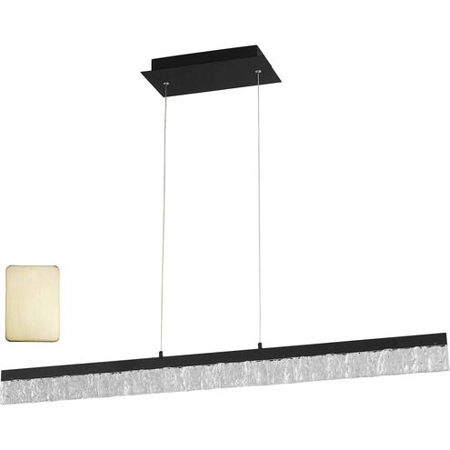 Landon 1 Light 40 inch Aged Brass Linear Pendant Ceiling Light