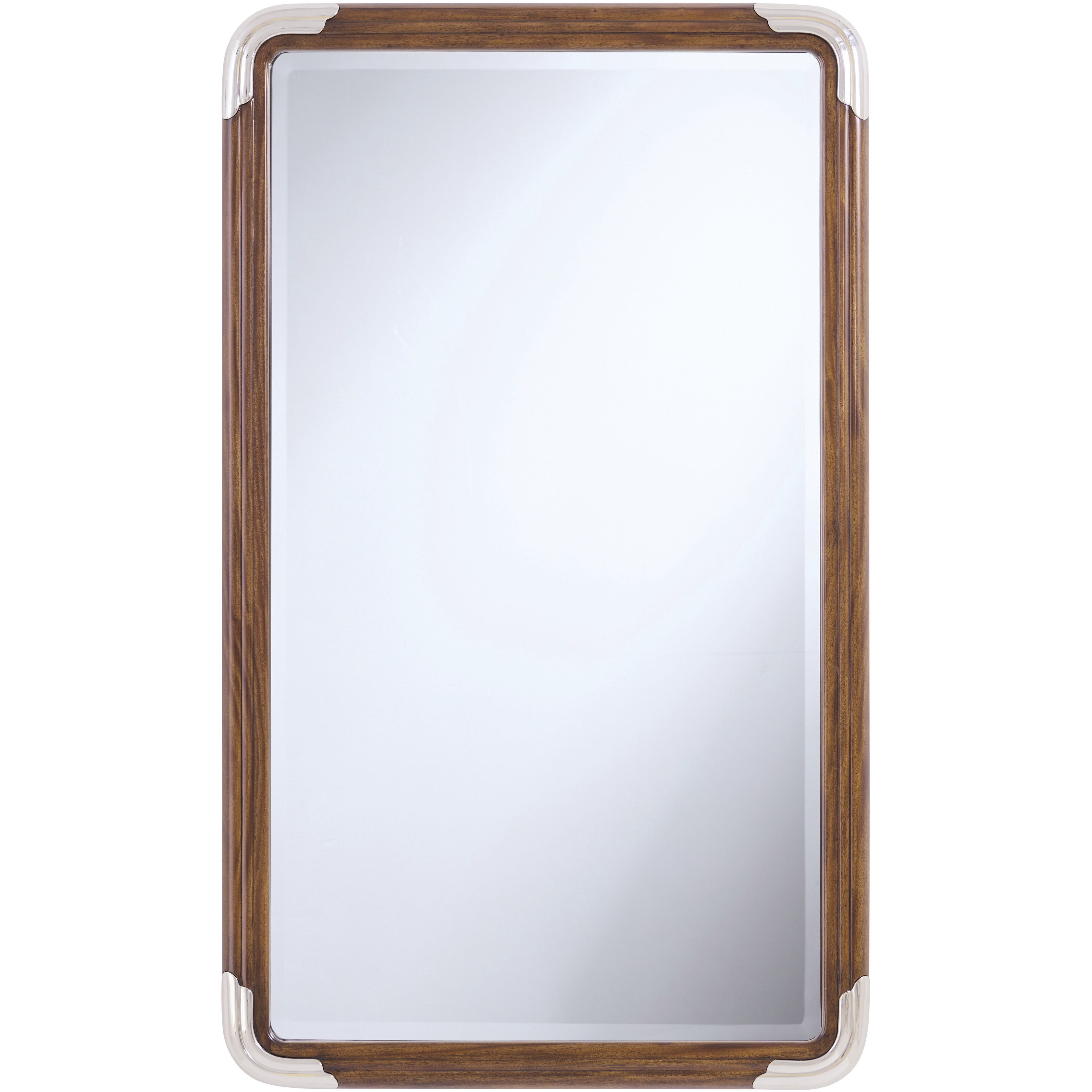 Dorchester 50 X 30 inch Mayfair / Antique White Brass Wall Mirror, Wooden