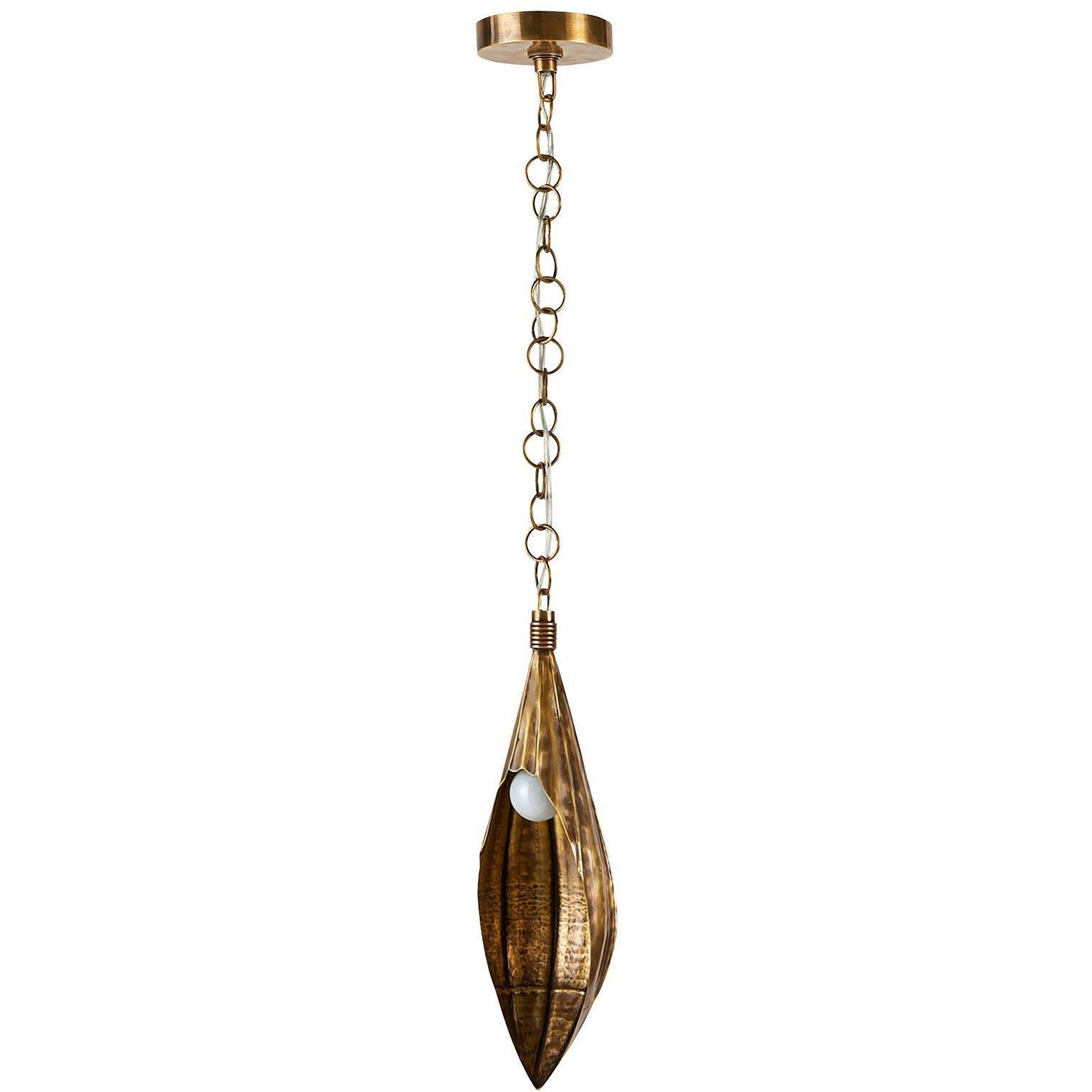 Clayton 1 Light 6 inch Vintage Brass Pendant Ceiling Light