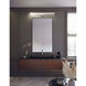 Slant LED 36 inch Satin Nickel Vanity Light Wall Light