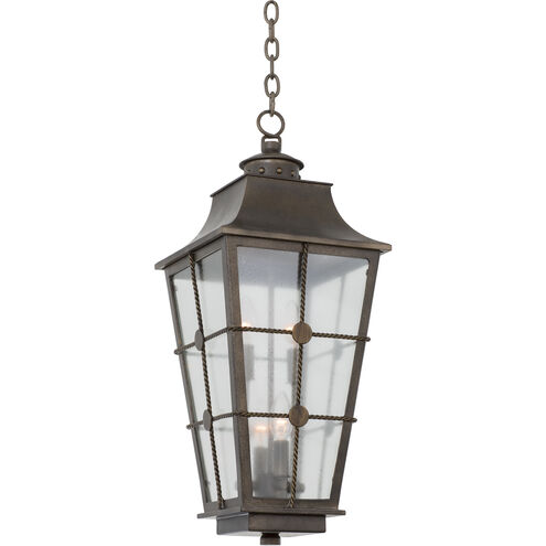 Belle Grove 4 Light 11 inch Aged Bronze Pendant Ceiling Light