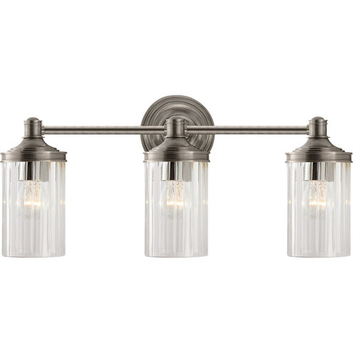 Alexa Hampton Ava 3 Light 20 inch Antique Nickel Triple Bath Sconce Wall Light